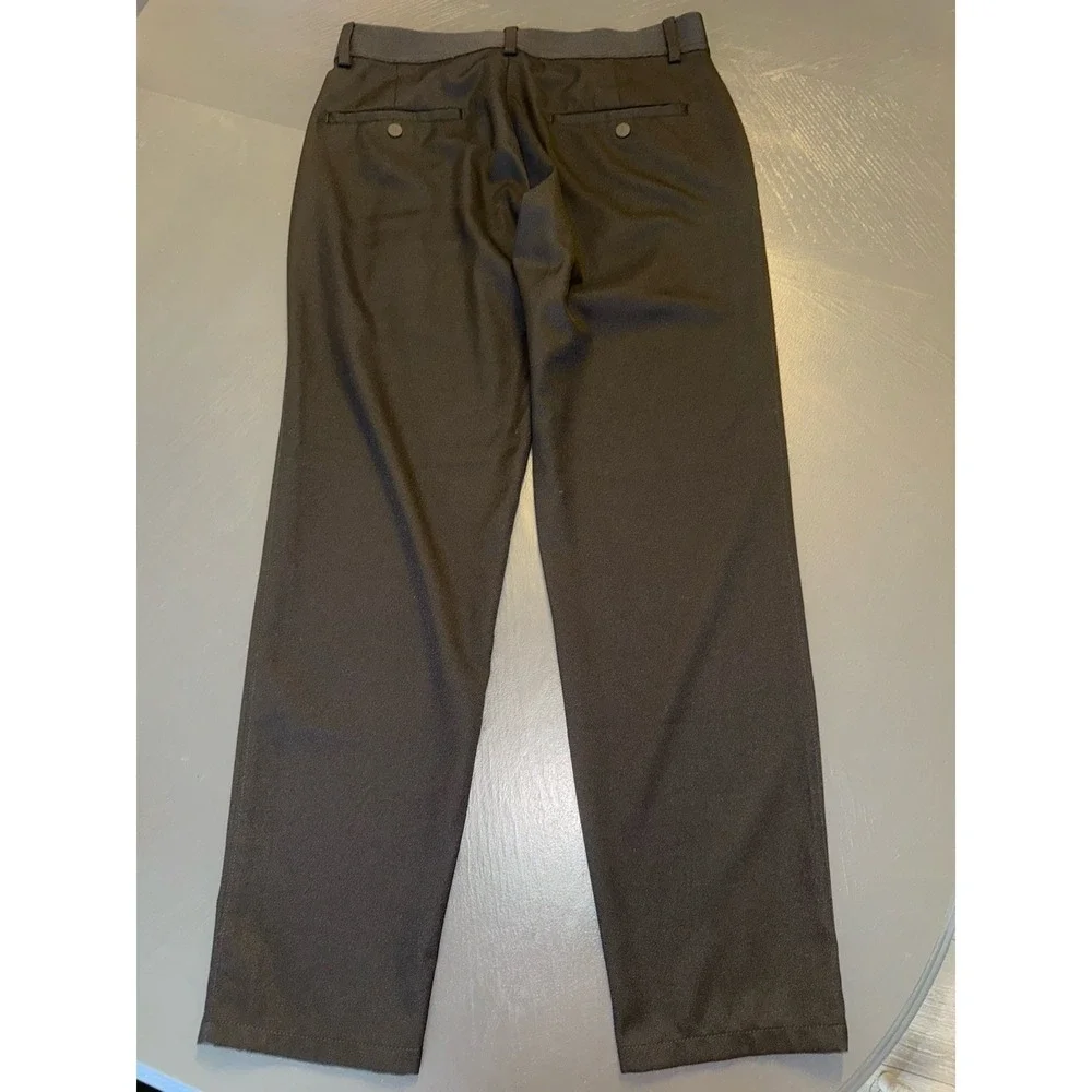 Men's HAGGAR Slim FIT BLACK PANTS SIZE 32X30 Manhattan COMFORT FLEX Series WAIST